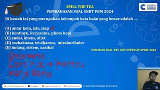 Spill The Tea Pembahasan PBM UTBK SNBT 2024 [upl. by Carmelita177]