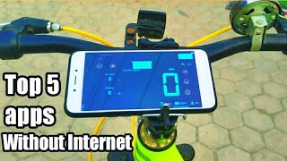 Best speedometer app for android  top 5 without internet cycle meter apps  speedometer apps [upl. by Euphemie]