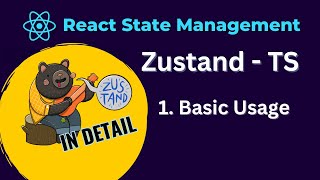 React Zustand Tutorial  1 basic usage typescript [upl. by Zzahc]