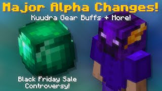 Big Alpha Changes Kuudra Armor Buffs Black Friday Sale Controversy Hypixel Skyblock News [upl. by Anihta]