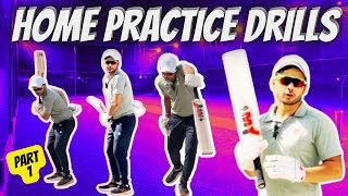 How To Practice Cricket at Home  Cricket Practice Batting At Home [upl. by Binny]