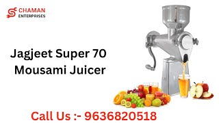 Jagjeet Juicer Machine Super 70 Hand Operated  Buy Juicer Machine Online at the Best Price [upl. by Ahsenaj]