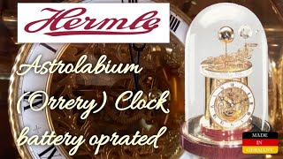 Hermle Astrolabium Orrery Clock battery operated [upl. by Aohsoj]