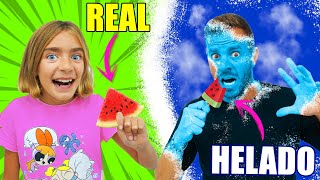 HELADO VS REAL Itarte Vlogs [upl. by Donall986]