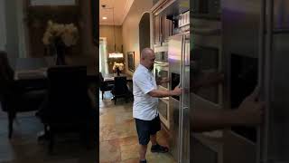 Installing dispenser control panel on a built in GE Monogram refrigerator [upl. by Darice716]