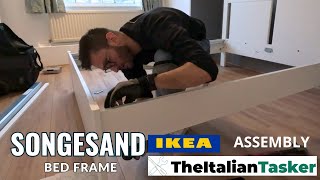 IKEA SONGESAND BED FRAME  ASSEMBLY [upl. by Ahsek]