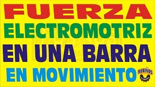 FUERZA ELECTROMOTRIZ INDUCIDA PARA UN CONDUCTOR BARRA EN MOVIMIENTO ELECTROMAGNETISMO EJERCICIO [upl. by Ignacius47]