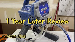 Graco Magnum X5 Paint Sprayer 1 Year Review [upl. by Ihteerp]