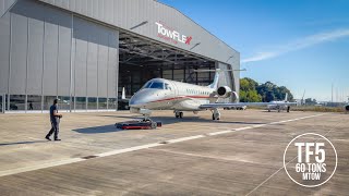 TowFLEXX TF5  Embraer Legacy 650  Vistajet  Electric Remote Controlled Aircraft Tug [upl. by Yecam]