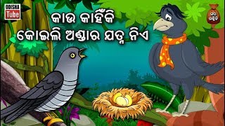 Odia Children Story  କାଉ କାହିଁକି କୋଇଲି ଅଣ୍ଡାର ଯତ୍ନ ନିଏ  Educational Video  Odisha Tube [upl. by Sheya]