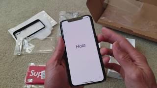 Unboxing Latest Silver 256GB iPhone X 10  Supreme Cases amp Wireless Charging Pad 11 21 2017 [upl. by Akcir]