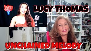 LUCY THOMAS Reaction Unchained Melody  Classic Song made NEW again lucythomasmusic reaction [upl. by Adehsor]