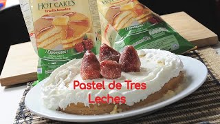 Pastel de tres leches con harina de hot cakes [upl. by Iramaj]