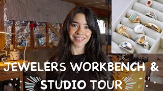 Jewelers Studio amp Workbench Tour  At Home Jewelry Studio Set Up [upl. by Riba897]