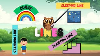 standing linesleeping lineslanting linecurve with real life examples [upl. by Eneirda717]