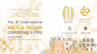 Effat 3rd International ARCH amp DESIGN Conference amp Expo [upl. by Einama]