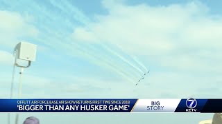 Bigger than any Husker game Offutt Air Force show returns for the first time since 2018 [upl. by Sidalg814]