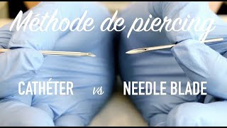 Piercing catheter vs needle blade [upl. by Ynnad]