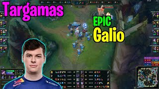 🔍 Targamas EPIC Galio in Challenger EUROPE 🌟 [upl. by Sekoorb]