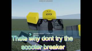 Dont try the scooter trick stop motion Bybat [upl. by Gehlbach]