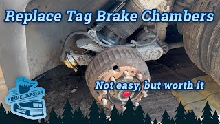 MCI MC9 Tag Axel Brake Chamber Replacement [upl. by Reeve]