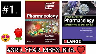 pharmacology 🛑🛑1 lecture pharma introduction ketzung 1st chapter drugs 3RDYEARMBBSBDS [upl. by Dorrej]