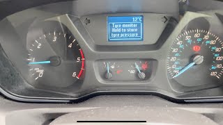 Ford transit mk8 Tyre pressure reset [upl. by Aisul412]