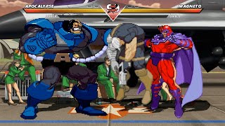 Apocalypse vs Magneto High Level Awesome Figh [upl. by Eneluj]