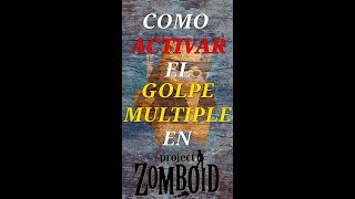 Como ACTIVAR el GOLPE MULTIPLE en Project Zomboid En servers [upl. by Trebmal685]