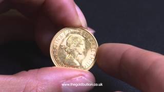 Queen Elizabeth II PreDecimal Gold Sovereign Coin [upl. by Eidson]