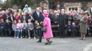 Visit of HM Queen to Welsh Highland Railway [upl. by Agostino]