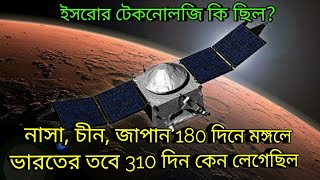 ইসরোর মঙ্গলযান পৌছাতে কেন ৩১০ দিন লেগেছিল নাসার লাগছে ১৮০ দিন Isro mangalyaan Vs NASA Mars 2020 [upl. by Micco914]