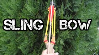 Como fazer Estilingue de Flecha Sling Bow [upl. by Einnel]