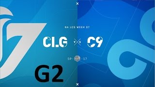 CLG vs C9 Game 2 Highlights  2017 NALCS SPRING SPLIT  WEEK 7 DAY 3 [upl. by Nwahsav355]