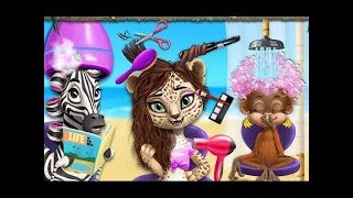 Jungle Animal Hair Salon 2  Android gameplay TutoTOONS Movie apps free kids best Kids Game Player [upl. by Inattirb]