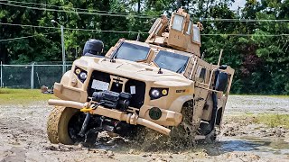 US Badass Military Vehicle Joint Light Tactical Vehicle JLTV OffRoad Stunt [upl. by Daile]