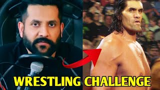 peepoye Wrestling CHALLENGE to KHALI  The Great Khali Peepoye Facts  shorts [upl. by Brunn]