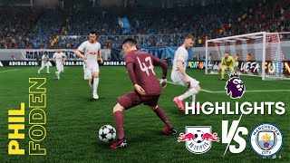 Highlights RB Leipzig vs Manchester City UEFA Champions League 2024 manager career [upl. by Smoht714]