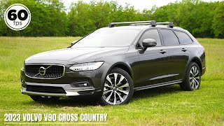 2023 Volvo V90 Cross Country Review  Volvos Lifted Luxury Wagon [upl. by Erbua]