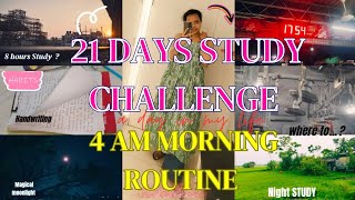 DAY2 OF 8 HOURS STUDY CHALLENGEWOKE UP AT 4 AM21 DAY LIFESTYLE CHANGE CHALLENGEbengalistudyvlog [upl. by Steffin]