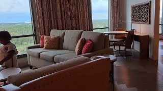 Dlx Suite w Club Level 15th floor Room Tour Gran Destino Tower Disneys Coronado Springs Resort [upl. by Aniez137]