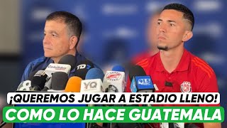 JUGADOR DE COSTA RICA DESTACA A LA AFICIÓN DE GUATEMALA “QUEREMOS JUGAR A ESTADIO LLENO COMO ELLOS” [upl. by Cheatham304]