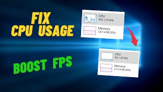 How to Fix 100 CPU Usage Windows 10  High CPU laptop  Boost FPS [upl. by Ziom]