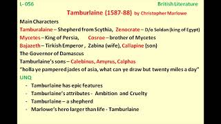 B056 Tamburlaine by Christopher Marlowe [upl. by Tera]