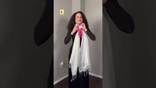 3 More Magical Ways to Wear a Pashmina Scarf Wrap or Shawl [upl. by Charbonneau]