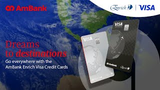 Get the AmBank Enrich Visa Credit Card [upl. by Goldman]