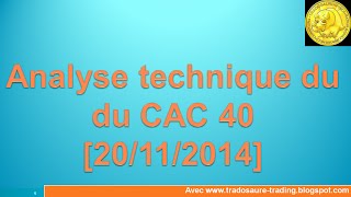 Analyse technique CAC 40  Apprendre le trading et Ichimoku [upl. by Oznole]