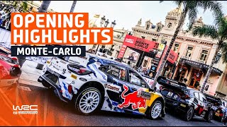 Opening Ceremony Highlights  WRC Rallye MonteCarlo 2024 [upl. by Ellerey529]