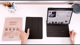 iPad Pro 129 2020 Moko Smart Magnetic Folio Case Review [upl. by Kato]