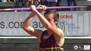 U15 Mens Javelin  Final  2018 Coles Little Athletics Championships [upl. by Mloclam624]